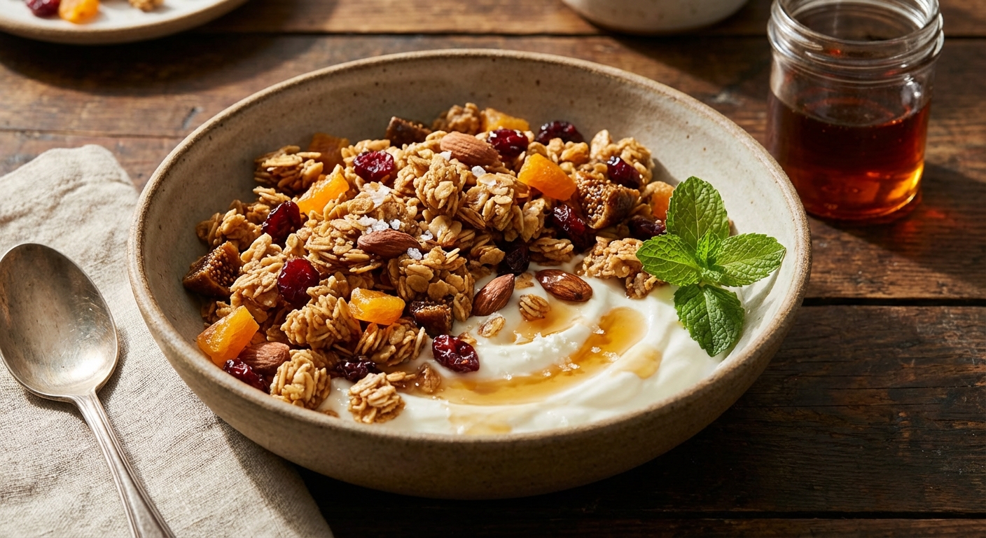 Almond Granola with Dried Fruit