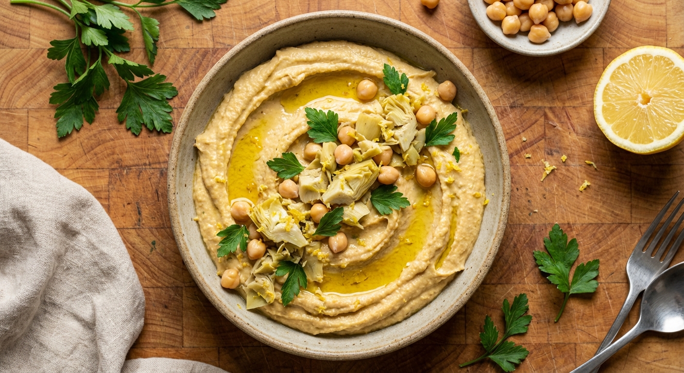 Artichoke-Lemon Hummus