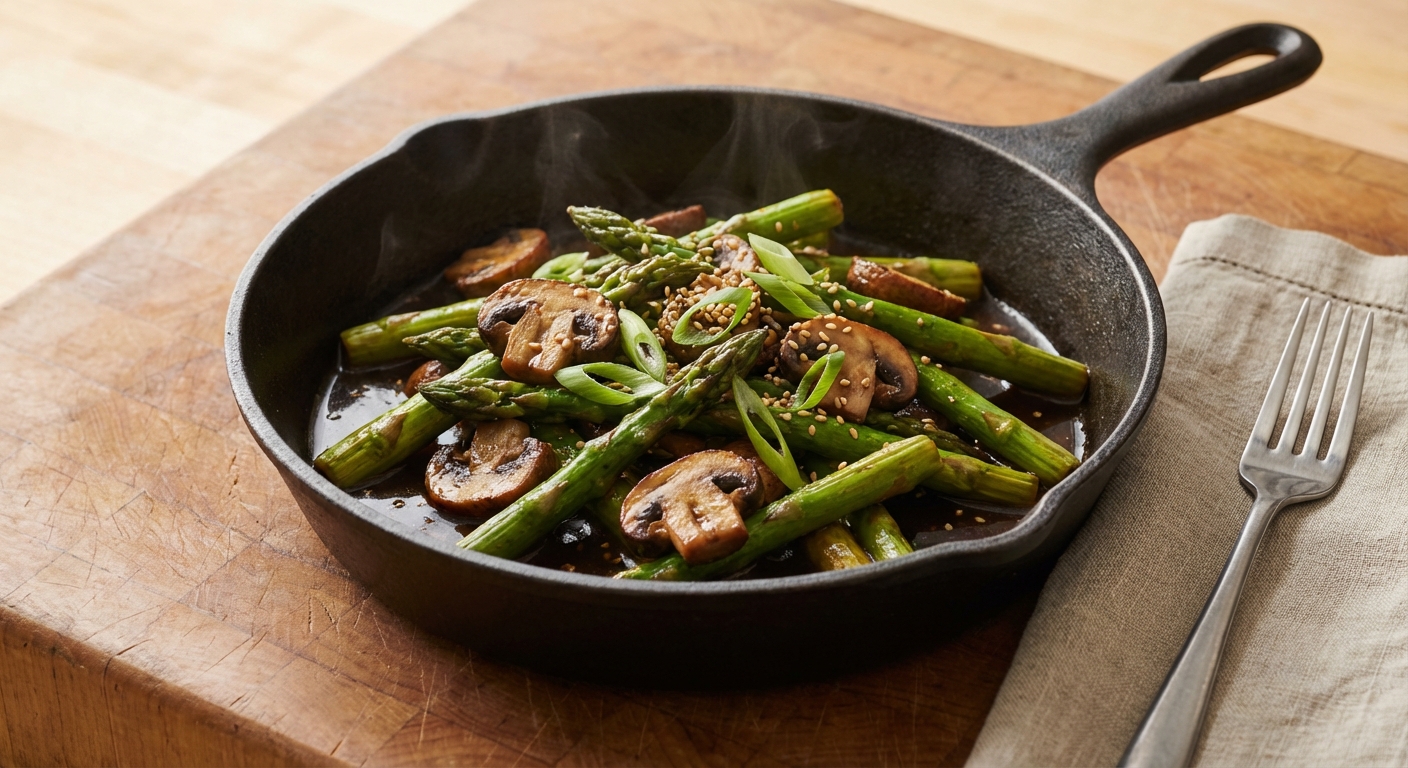 Asparagus and Mushroom Stir-Fry