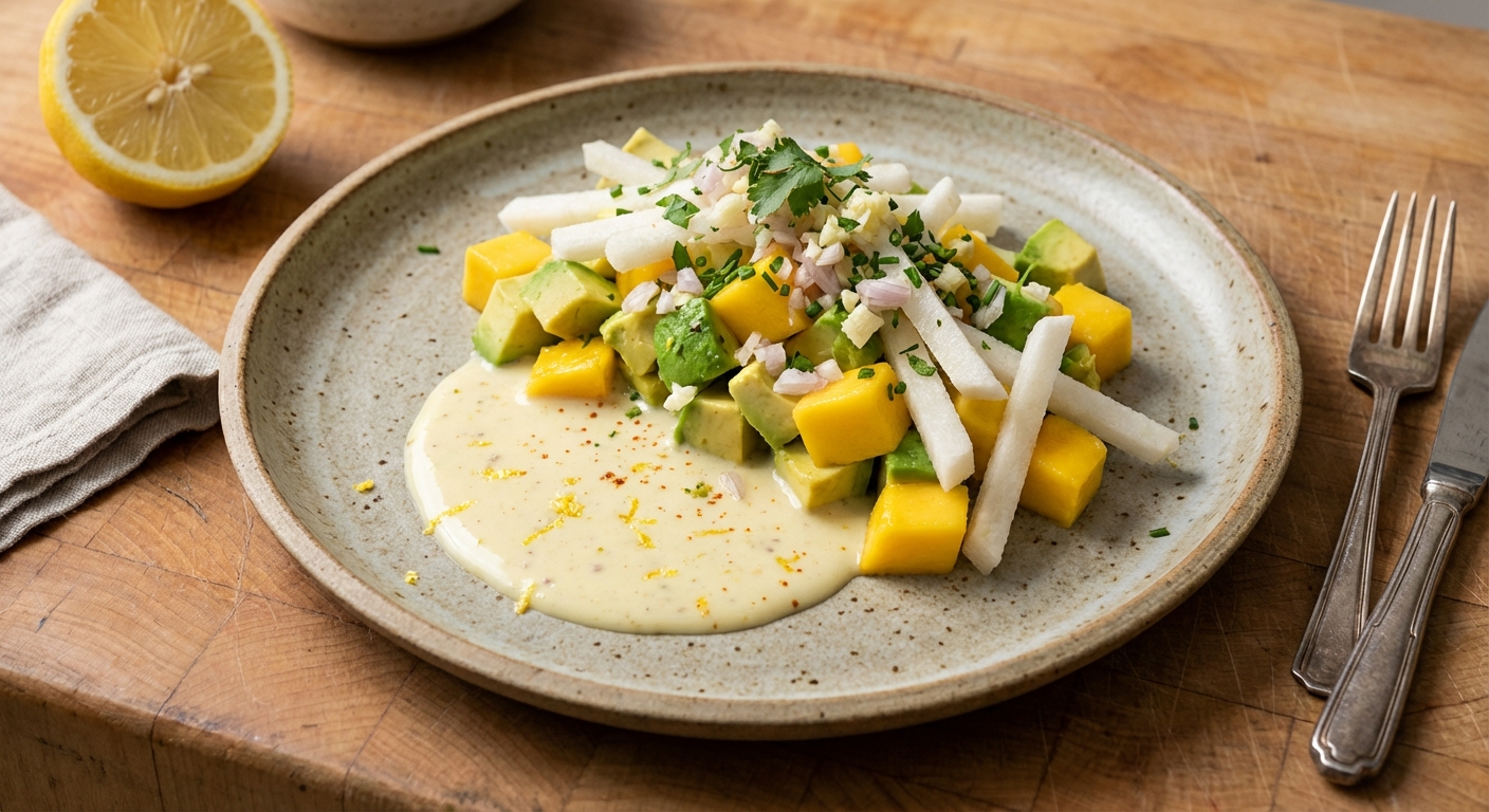 Avocado Salad with Mango and Jícama