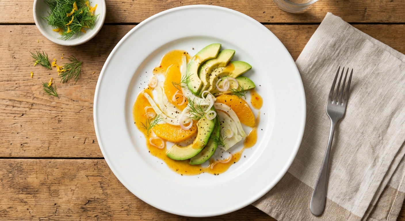 Avocado Salad with Orange and Fennel