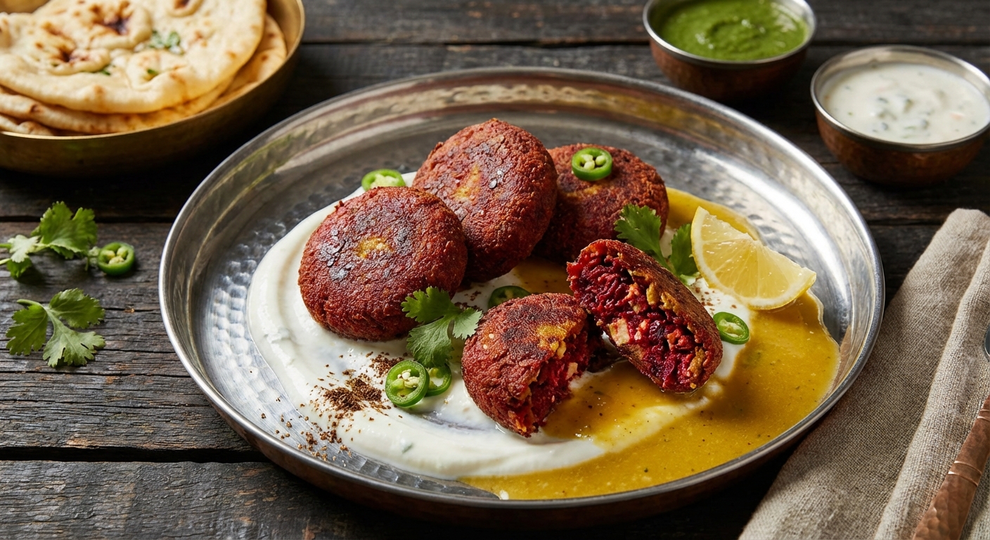 Beet Shami Kebabs