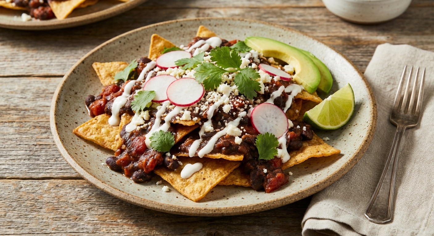Black Bean Chilaquiles