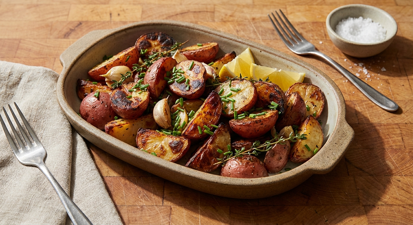 Braised and Browned Red Potatoes