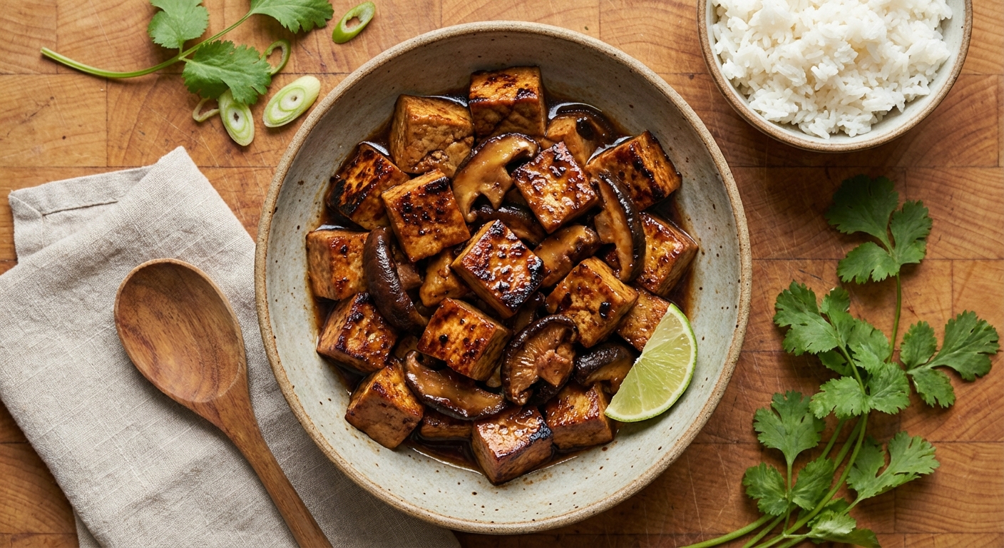 Braised “Pork” (Lu Rou Fan)