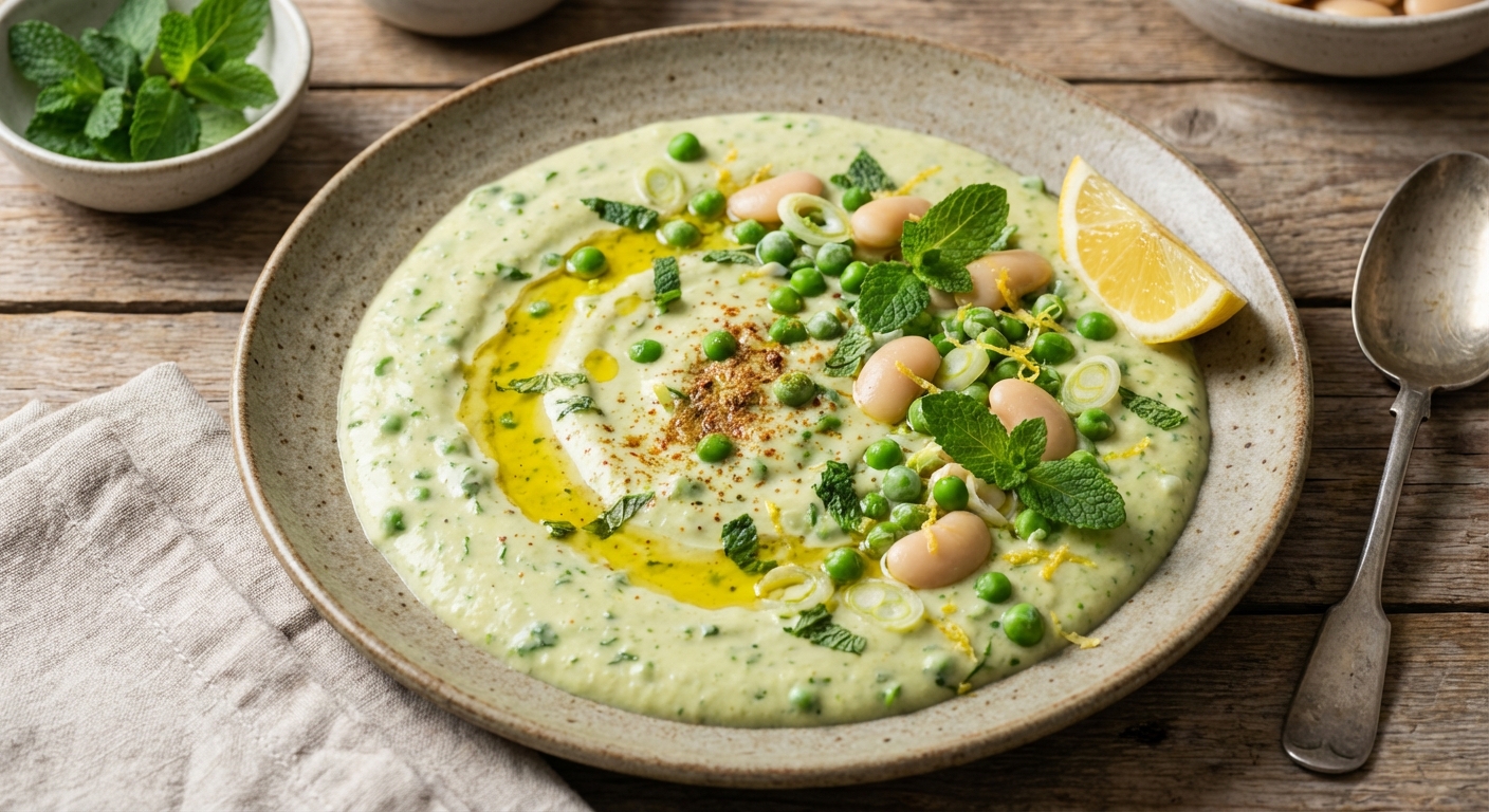 Butter Bean and Pea Dip with Mint