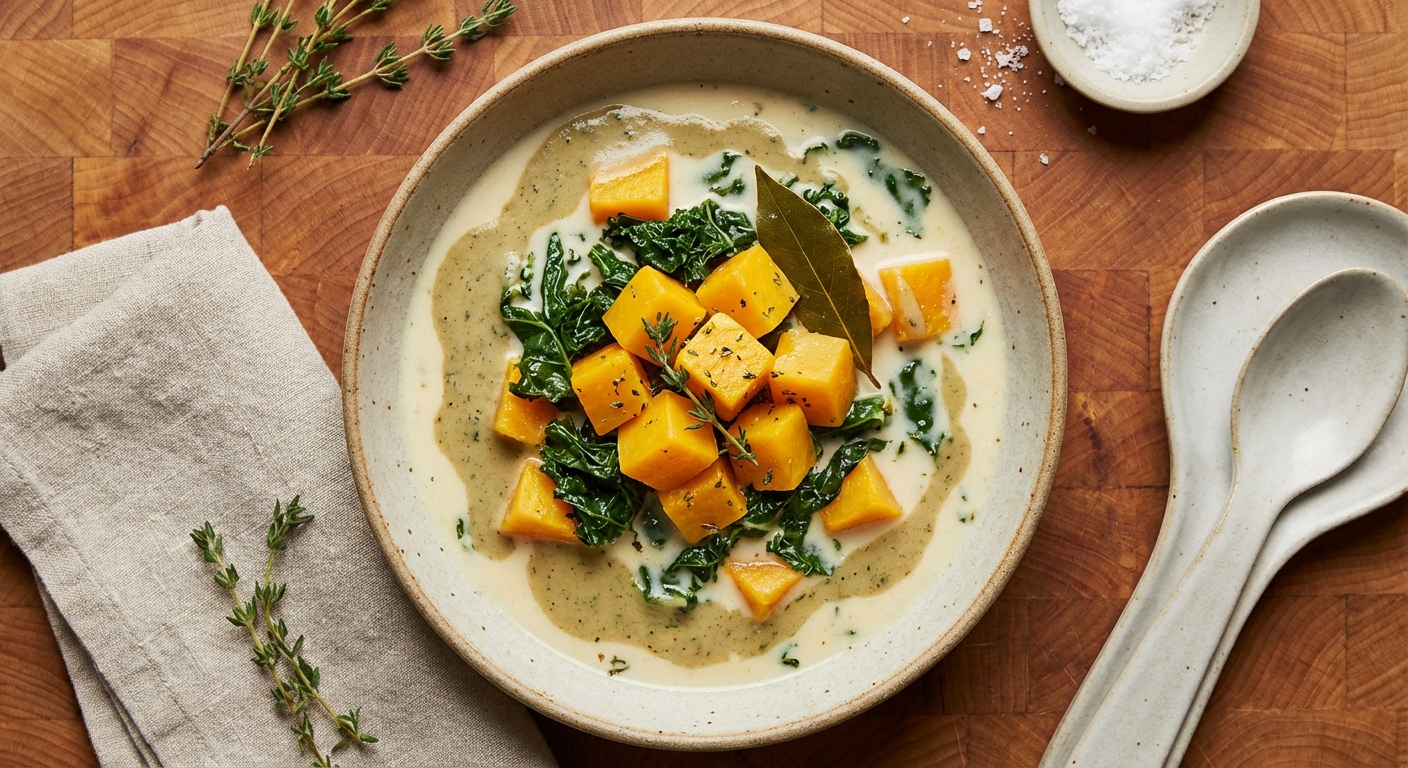 Butternut Squash and Kale Stew
