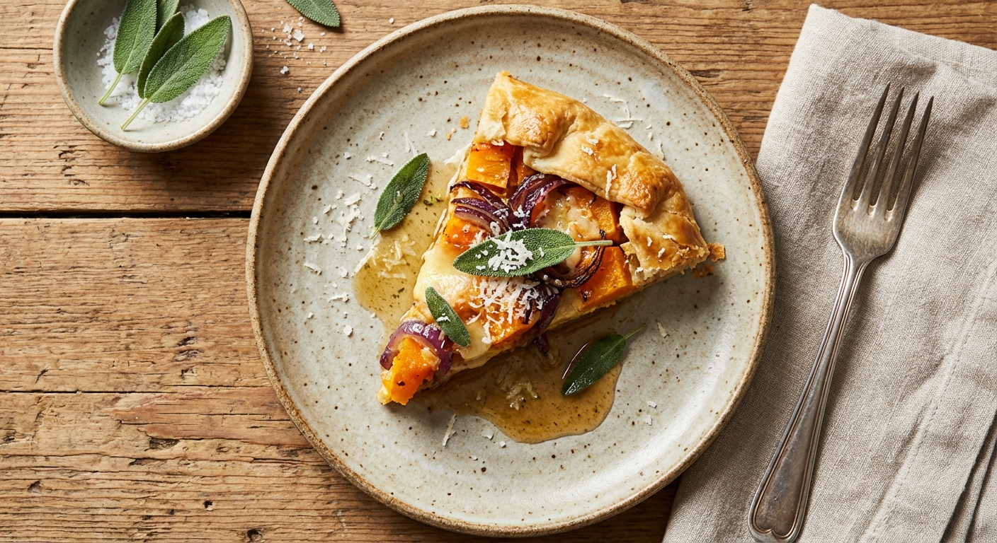 Butternut Squash Galette with Gruyère