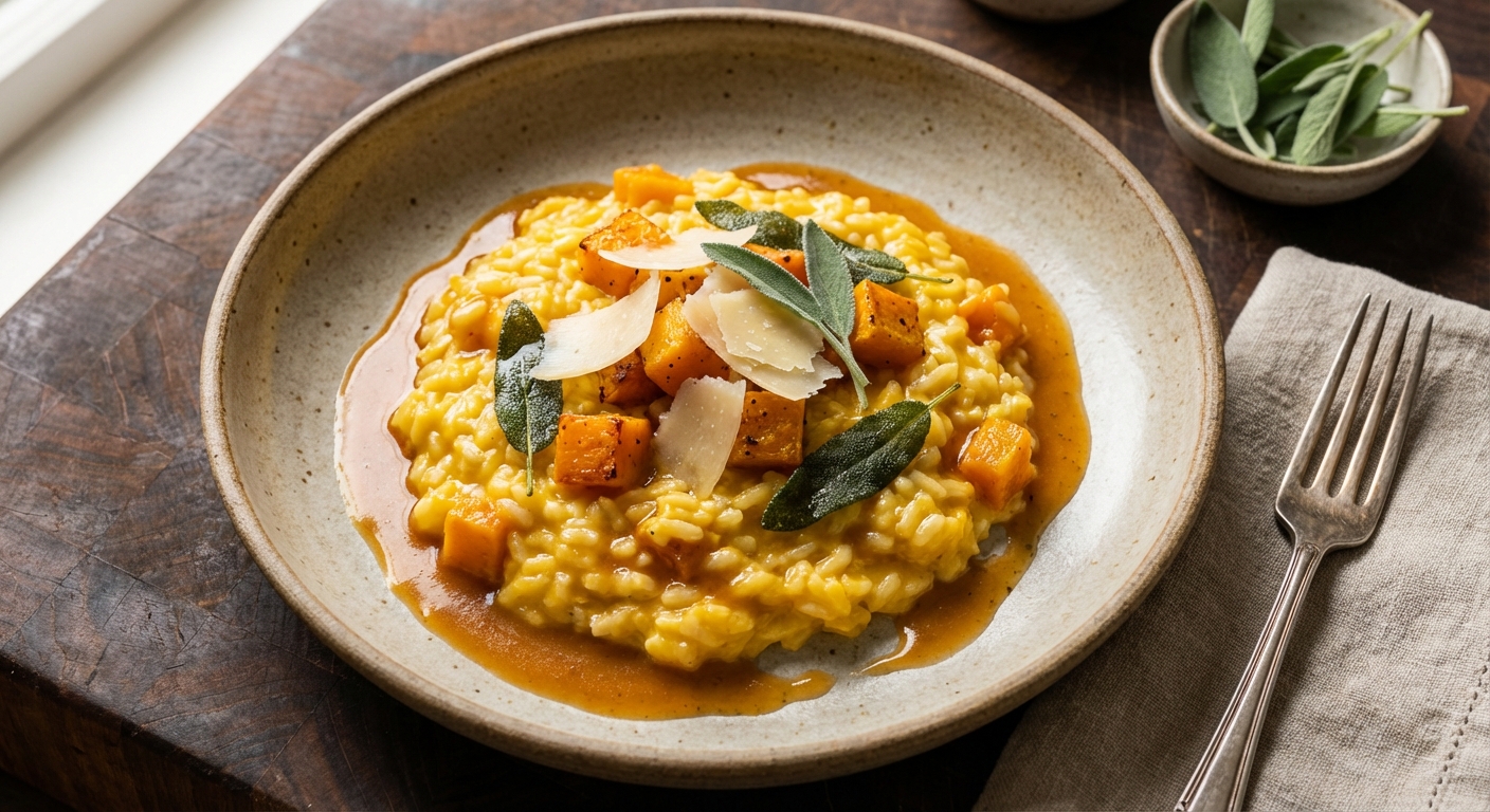 Butternut Squash Risotto with Sage