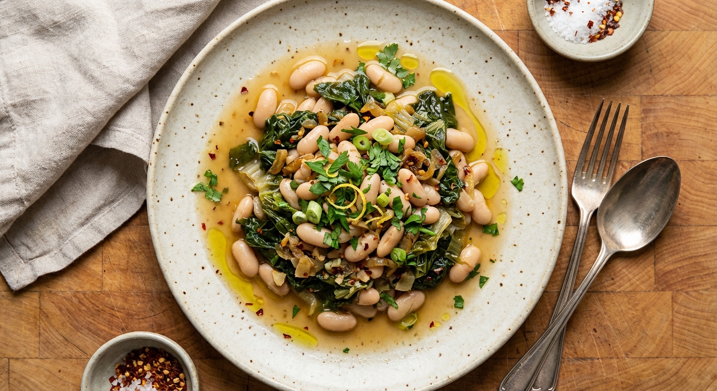 Cannellini Beans and Escarole