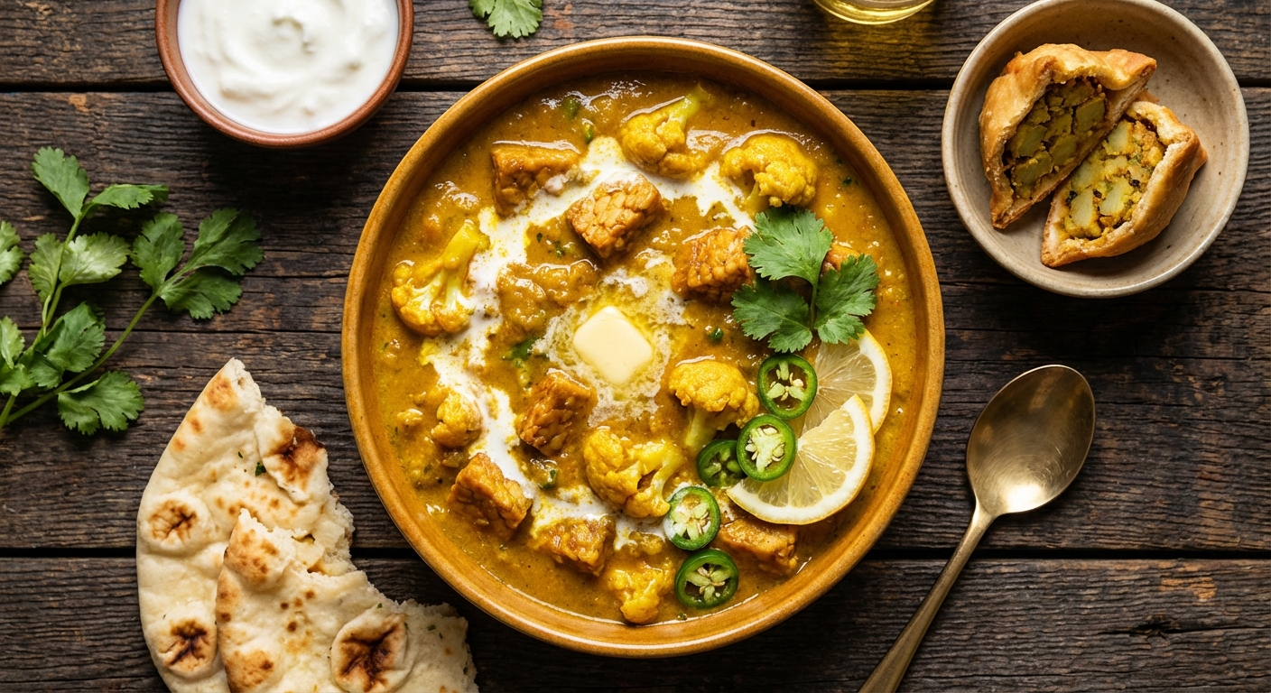 Cauliflower and Tempeh Curry