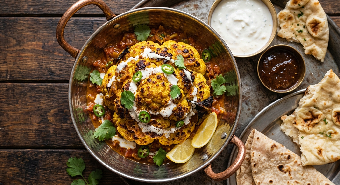 Whole Roasted Cauliflower Mussalam