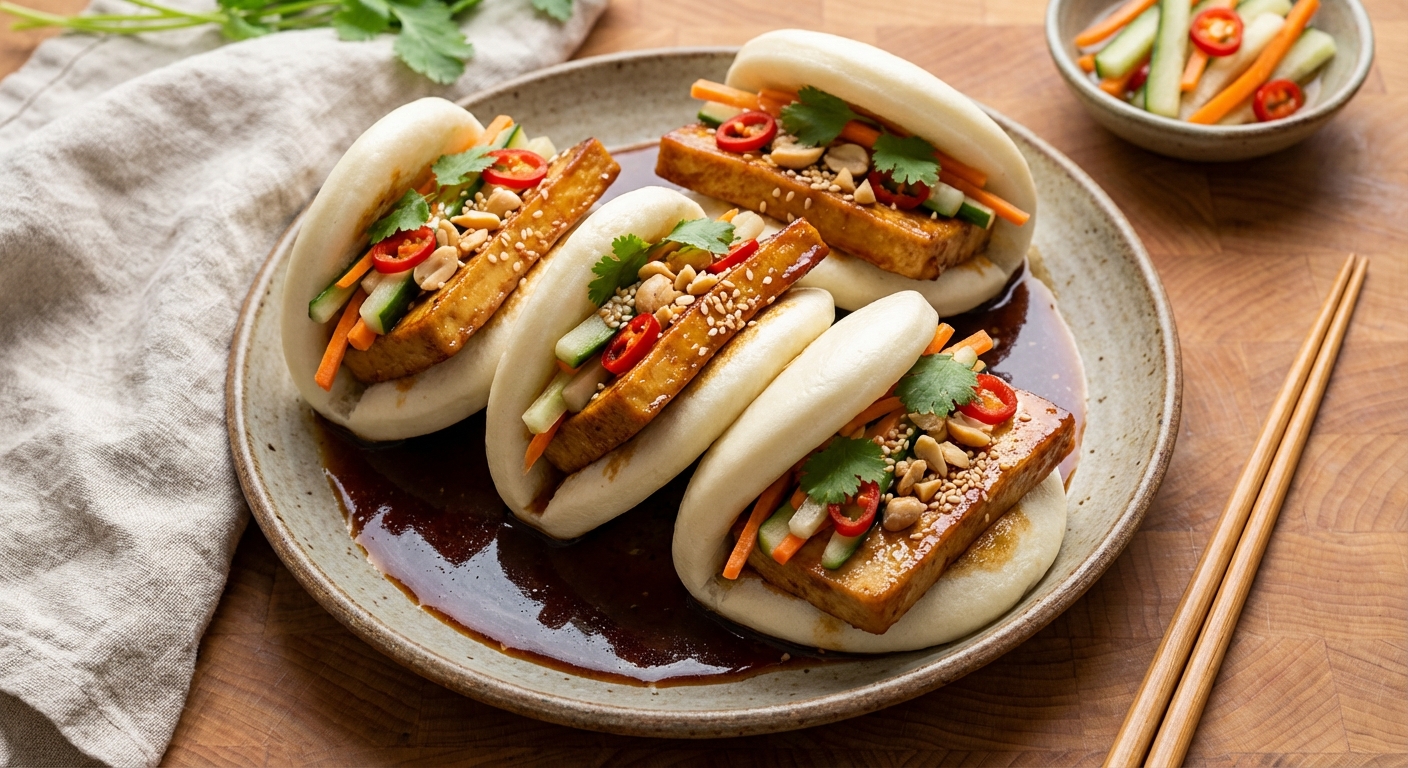 Char Siu Tofu Gua Baos