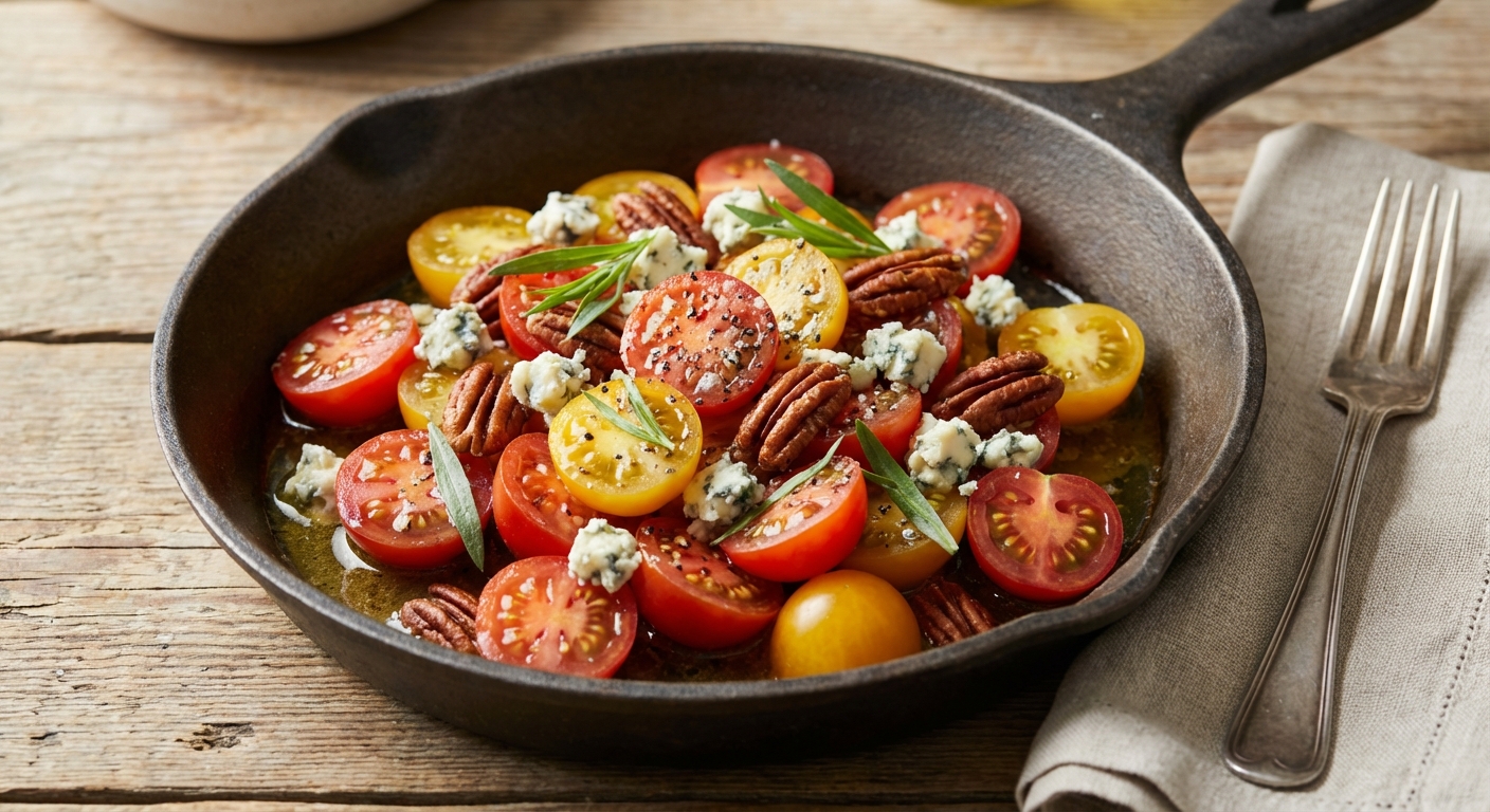 Cherry Tomato Salad with Tarragon and Blue Cheese