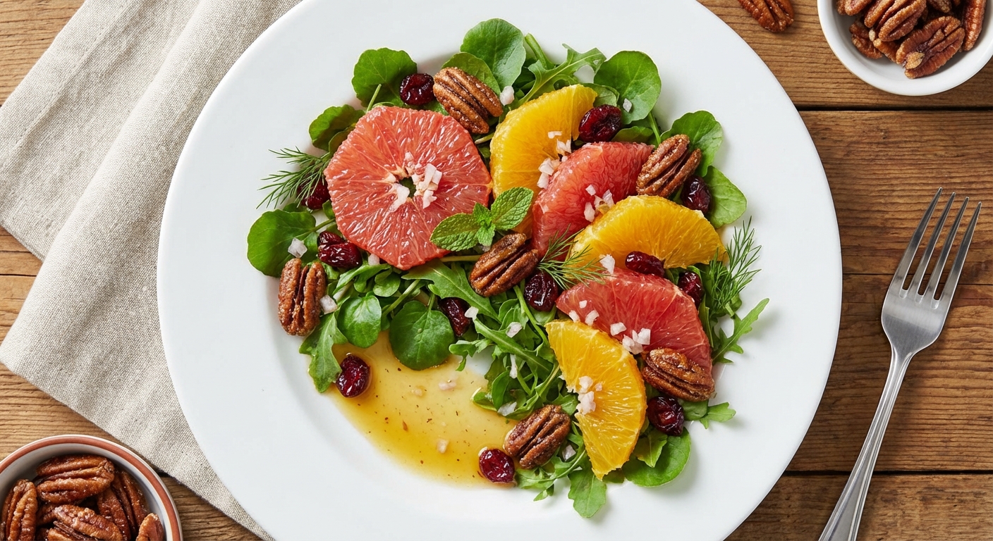 Citrus Salad with Watercress and Pecans