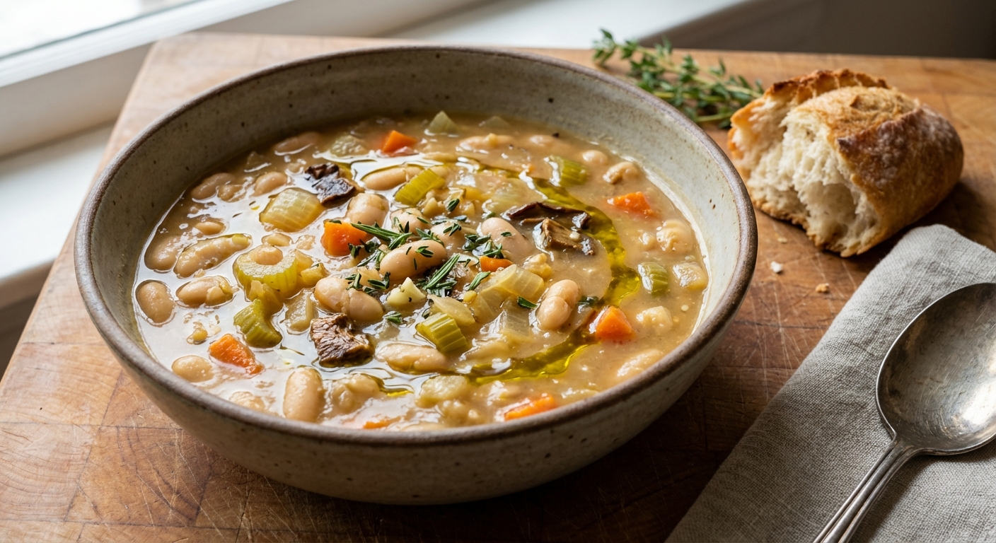 Classic Tuscan White Bean Soup