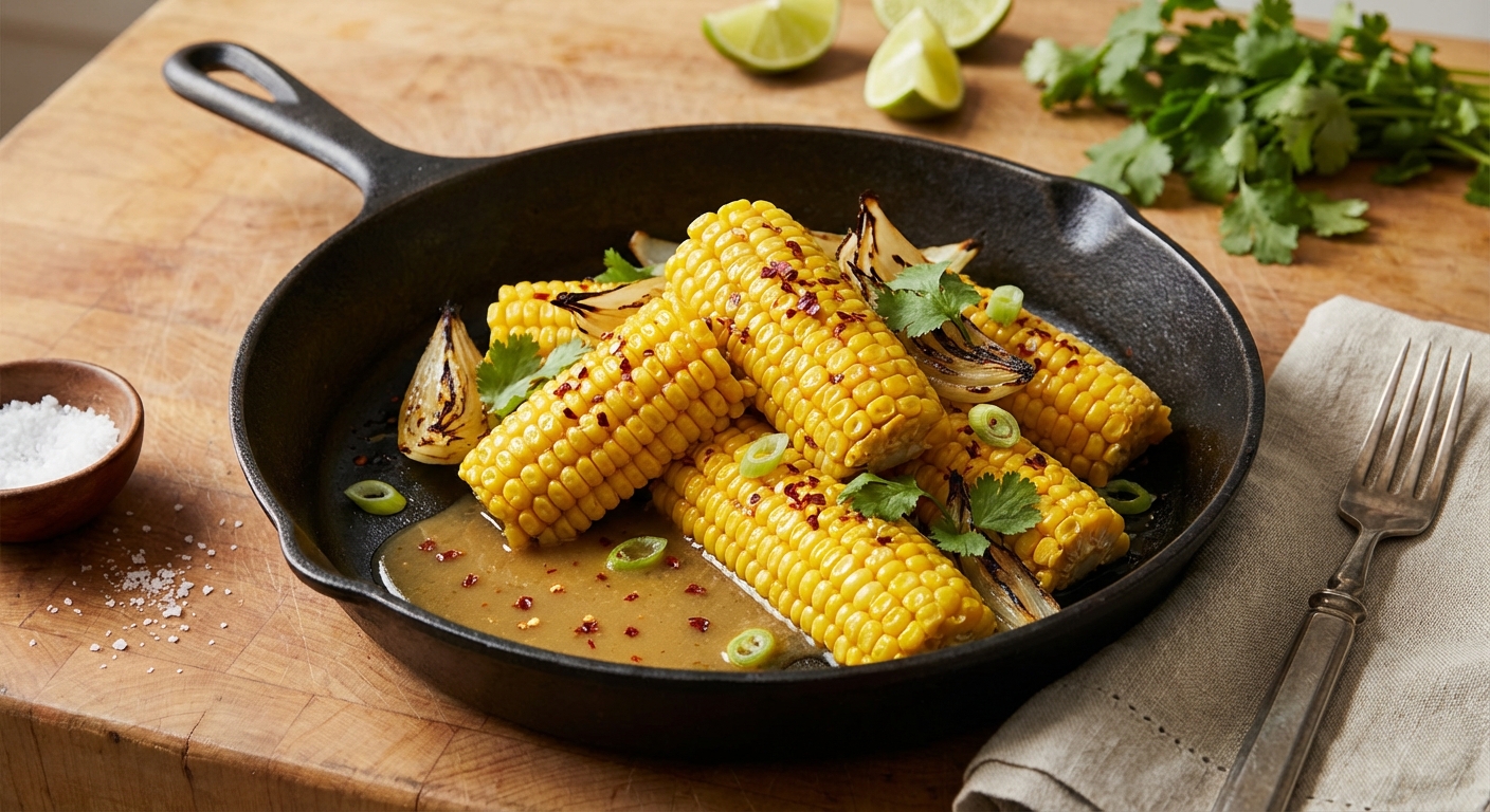 Corn with Charred Onions