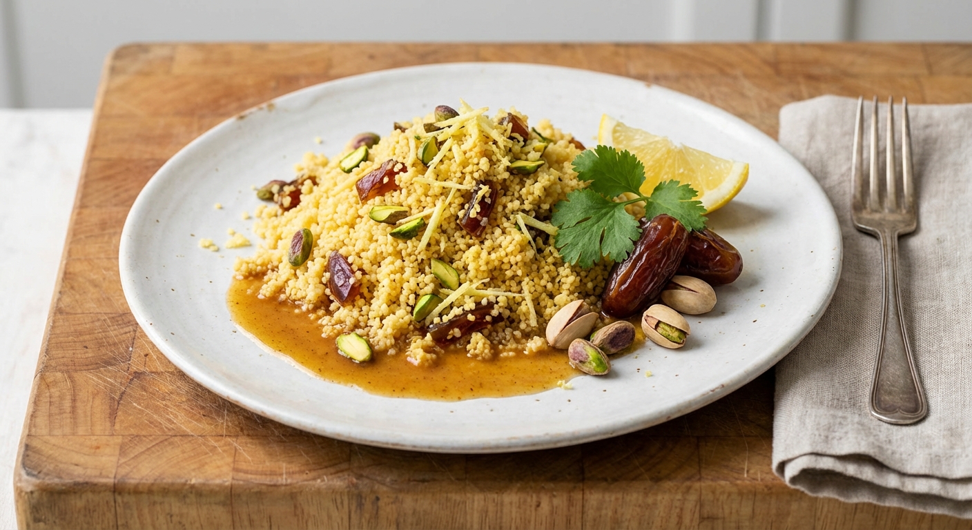 Couscous with Dates and Pistachios