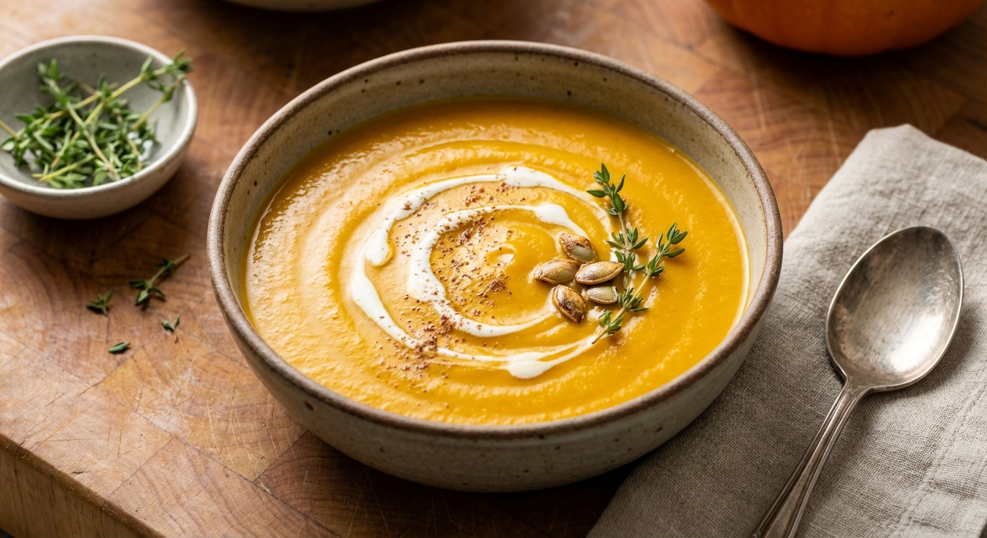Creamy Spiced Pumpkin Soup