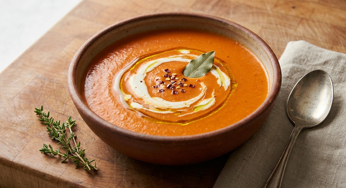 Creamy Tomato and Bread Soup