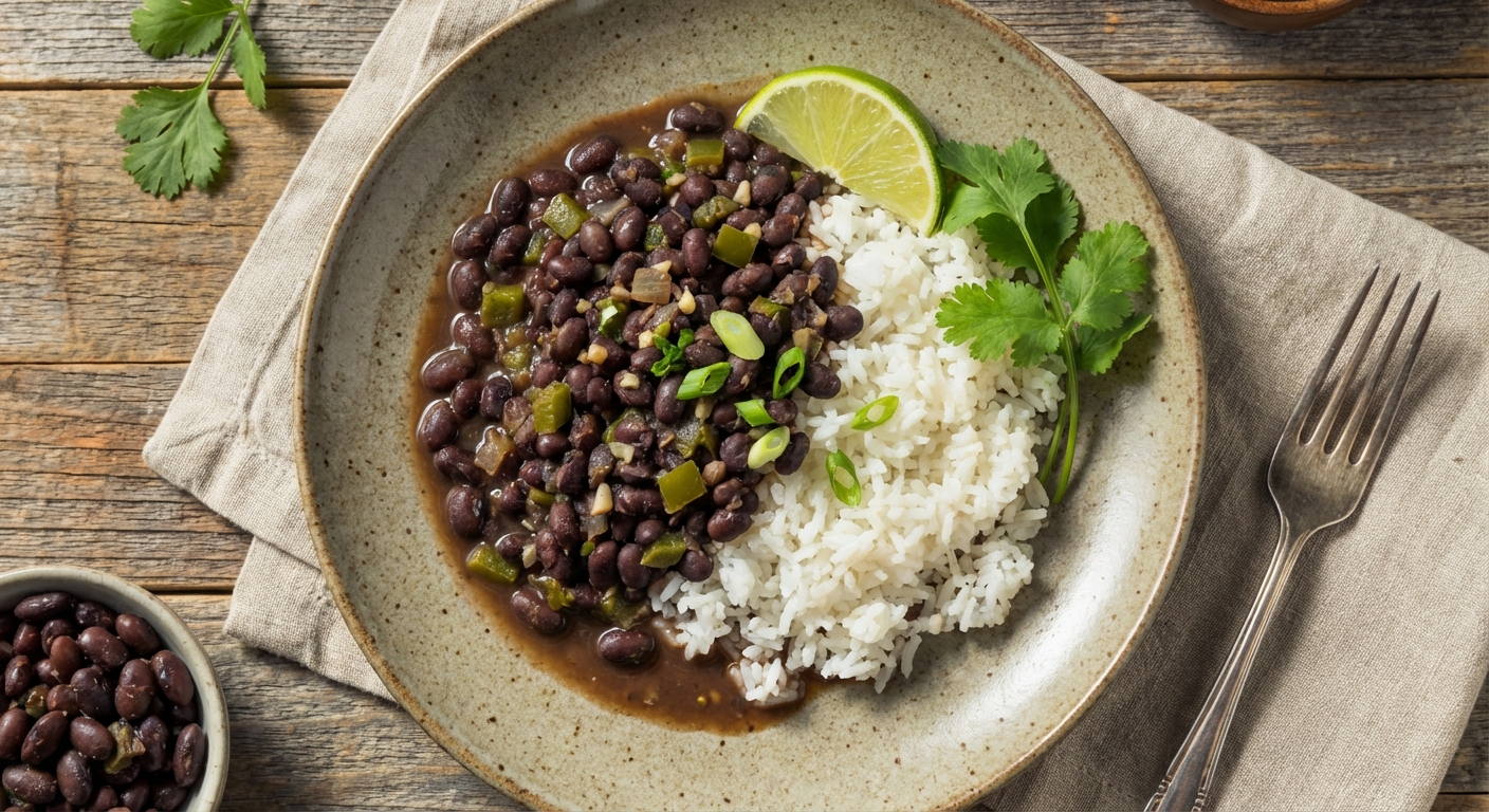 Cuban-Style Black Beans and Rice