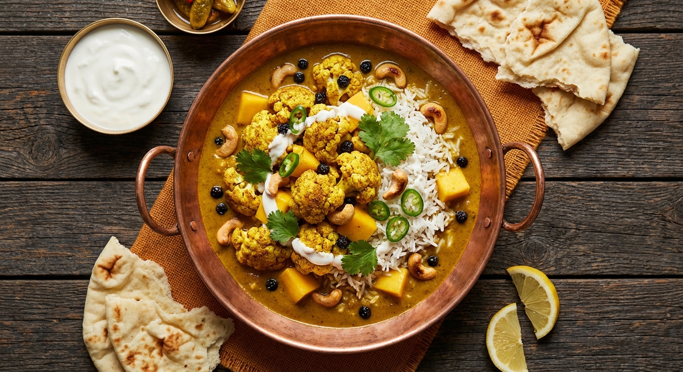 Curried Cauliflower and Mango Rice Salad
