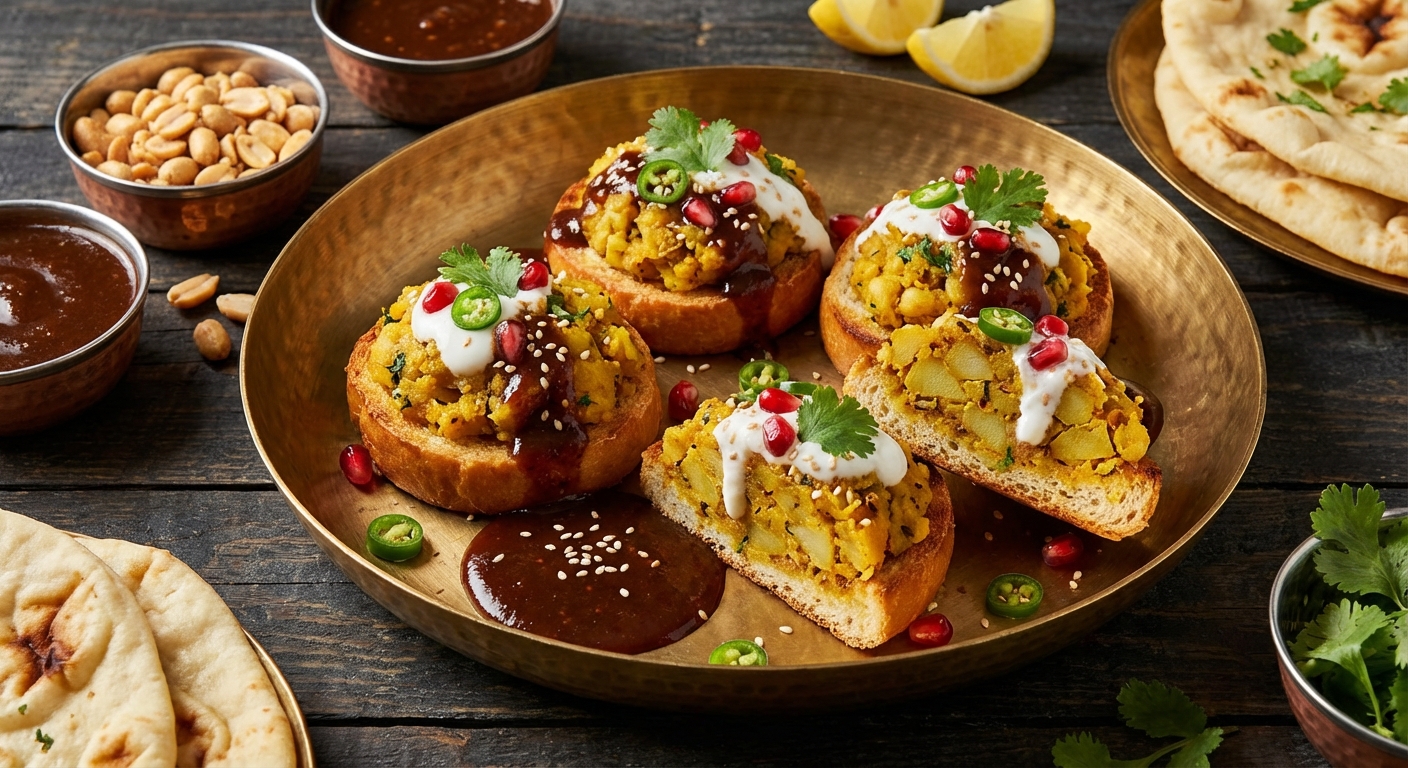 Dabeli Crostini
