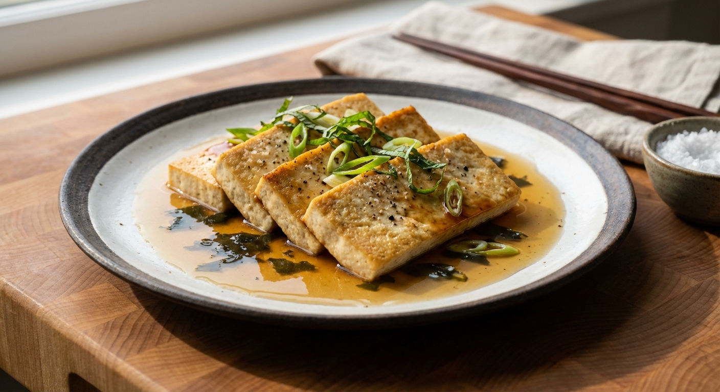 Dashi-Marinated Tofu