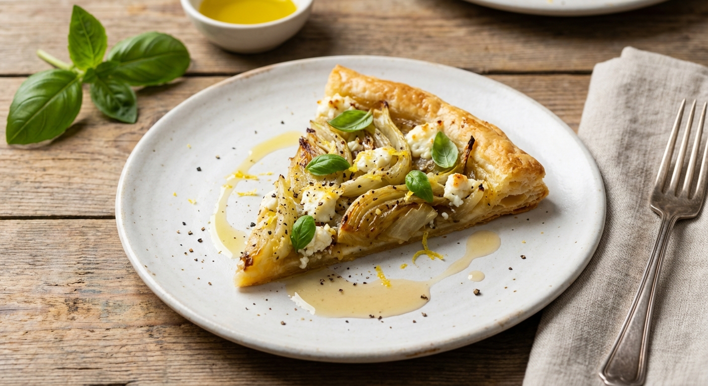 Fennel and Goat Cheese Tart