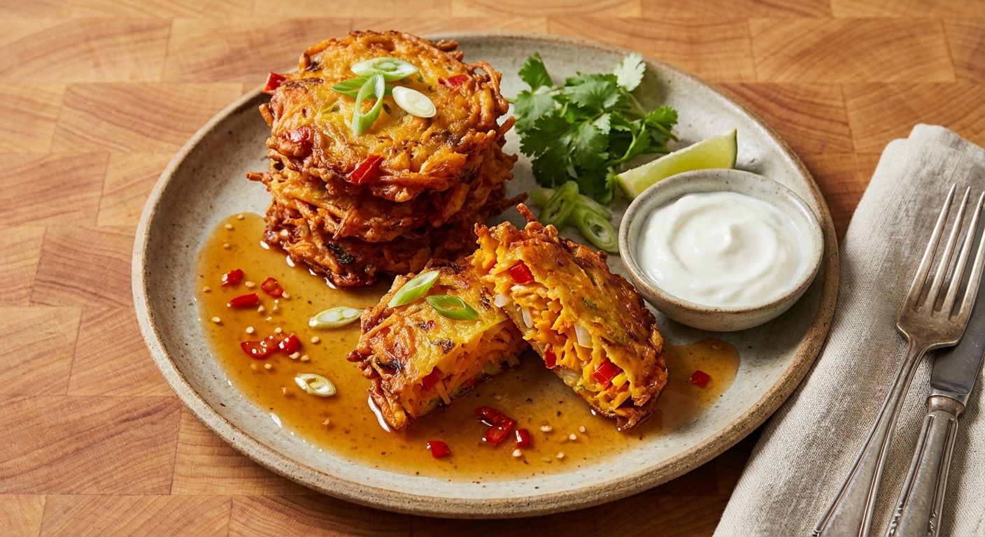 Filipino Pumpkin Fritters (Kalabasa Okoy)