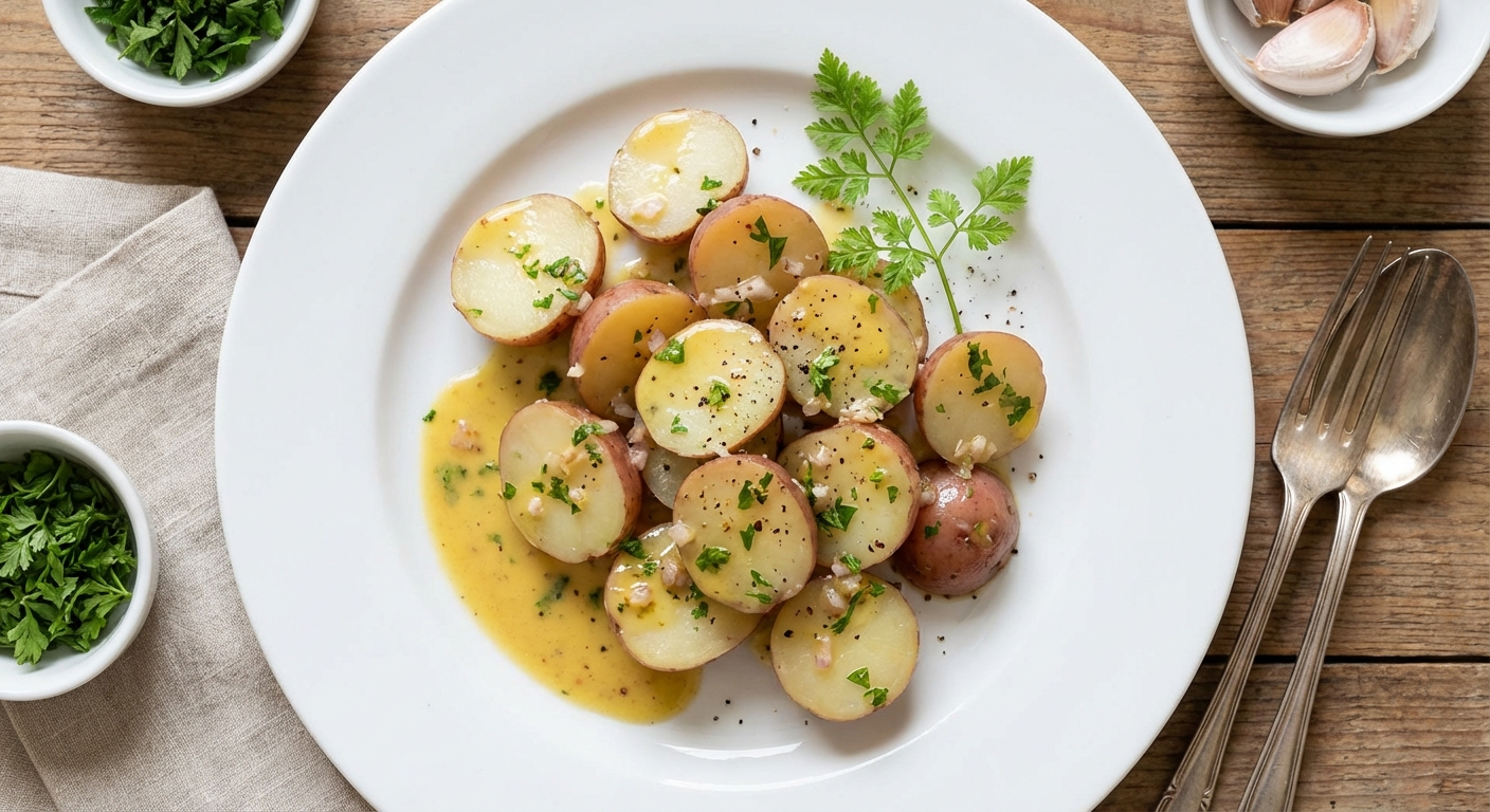 French Potato Salad with Dijon Mustard and Fines Herbes