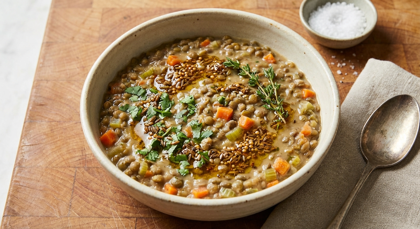 French-Style Lentils with Carrots and Thyme
