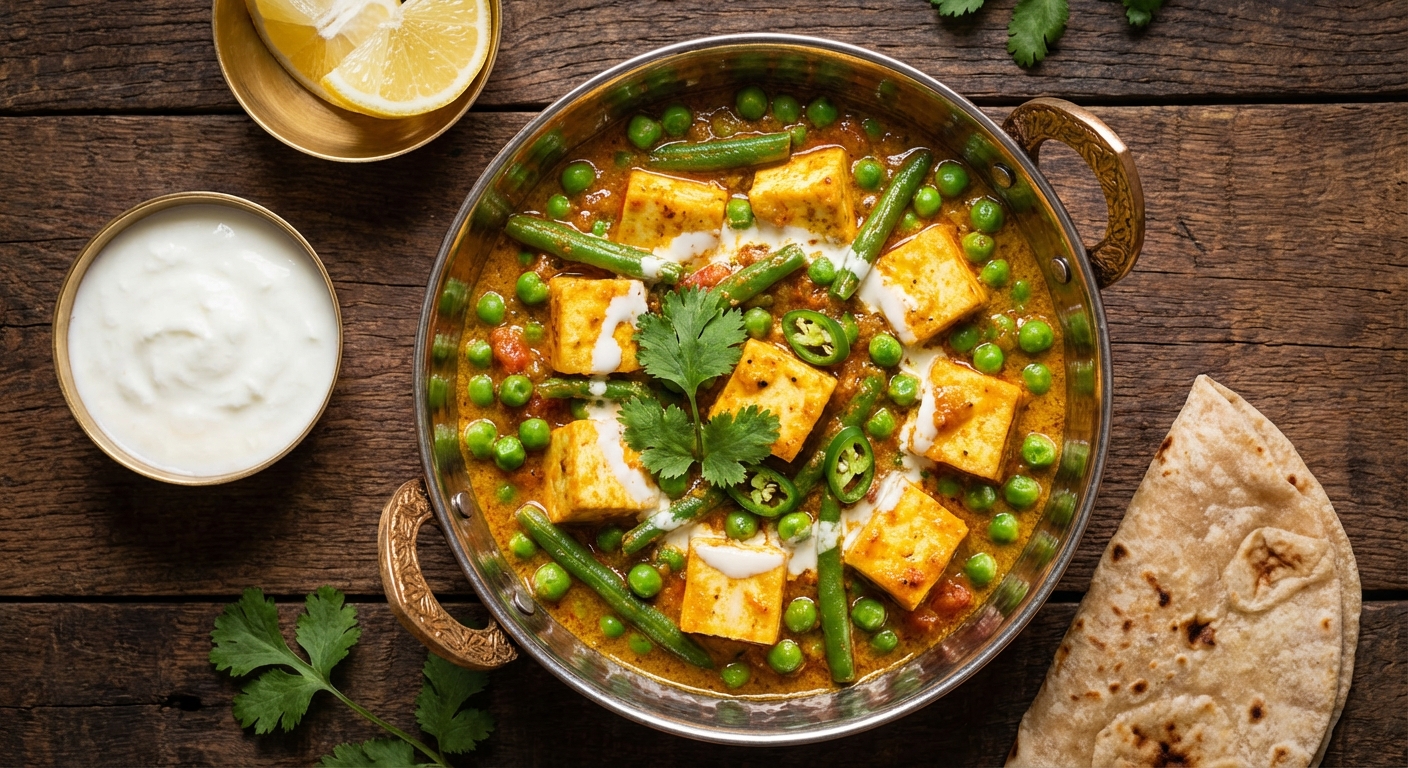 Fresh Matar Paneer