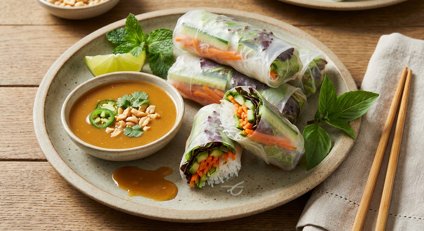 Fresh Vegetable Spring Rolls