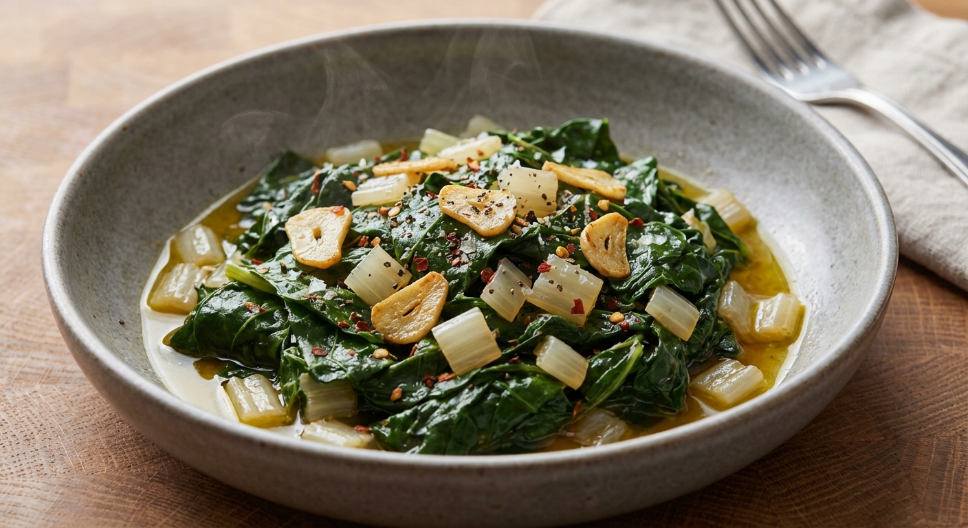 Garlicky Swiss Chard