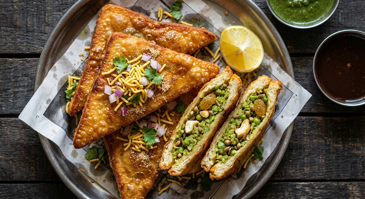 Green Pea Kachori Toasts
