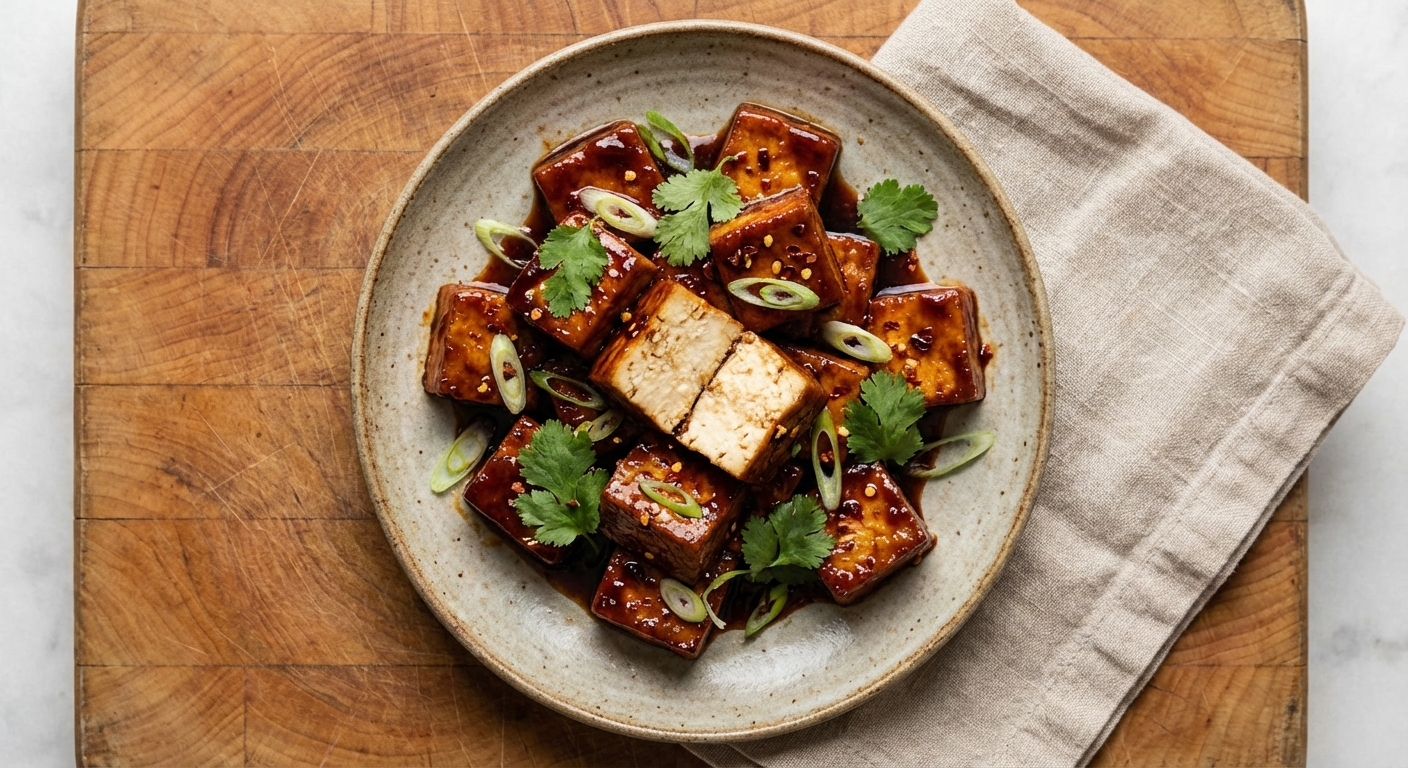 Grilled Soy-Ginger Glazed Tofu