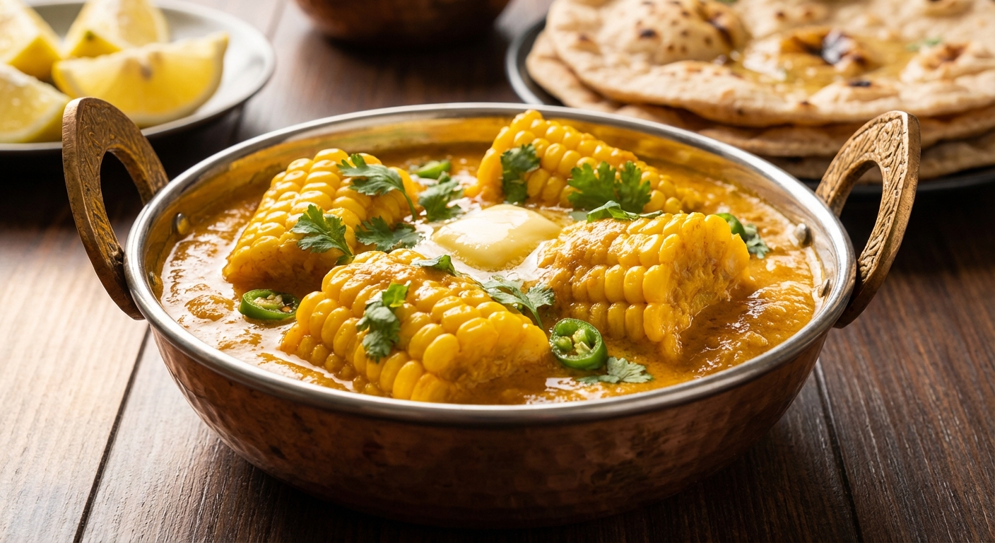 Gujarati Corn on the Cob Curry