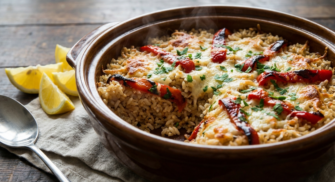 Hearty Baked Brown Rice