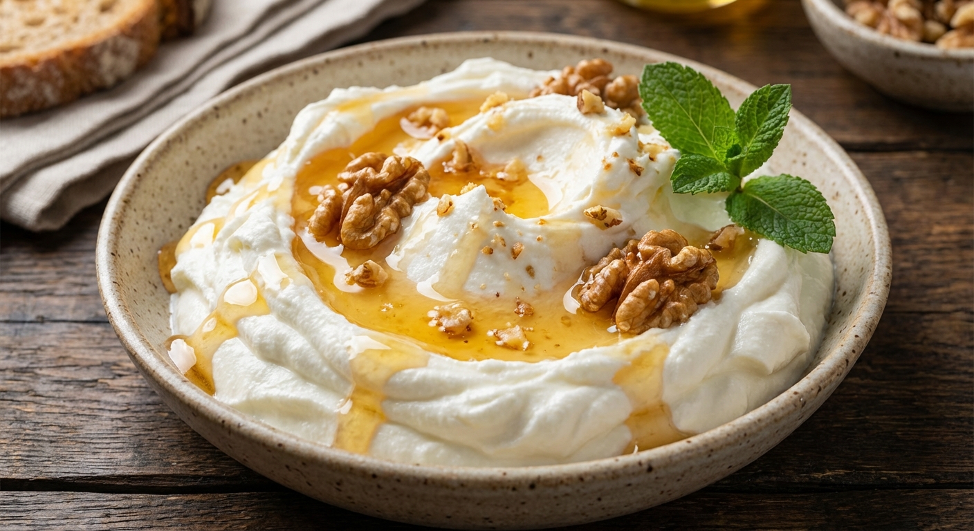 Honey-Walnut Yogurt Cheese