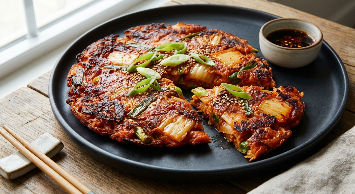 Korean Kimchi Pancakes