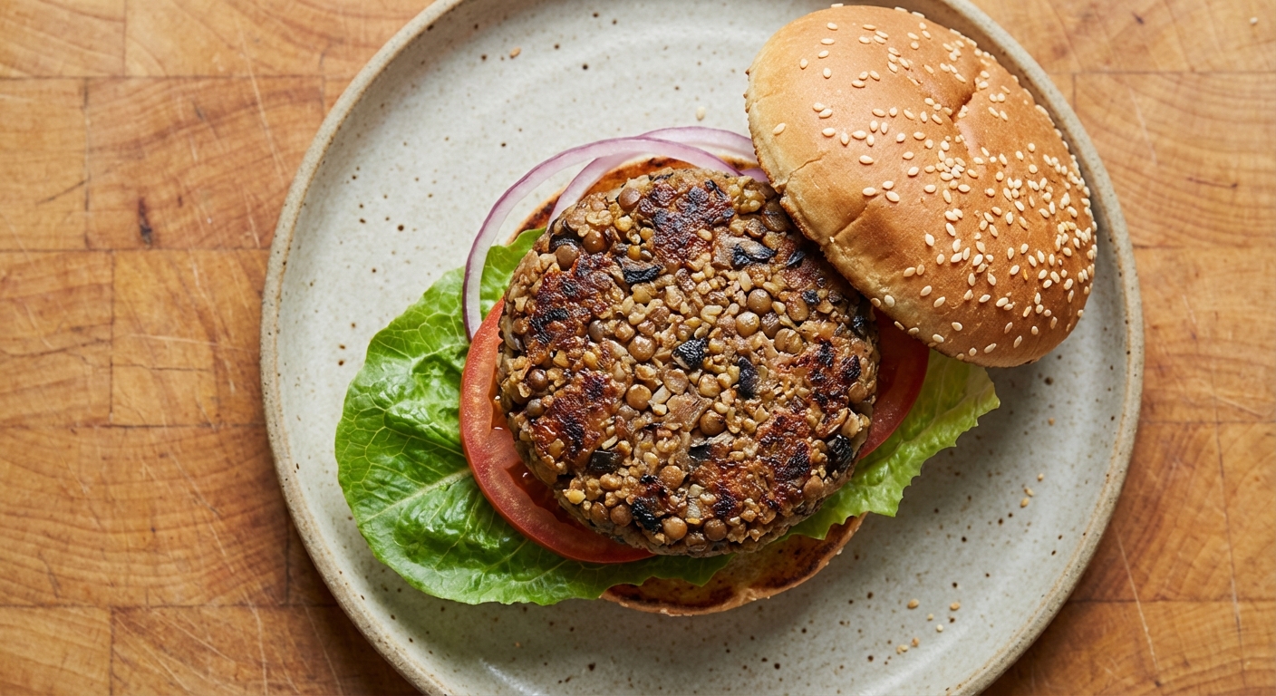 Lentil and Bulgur Burgers