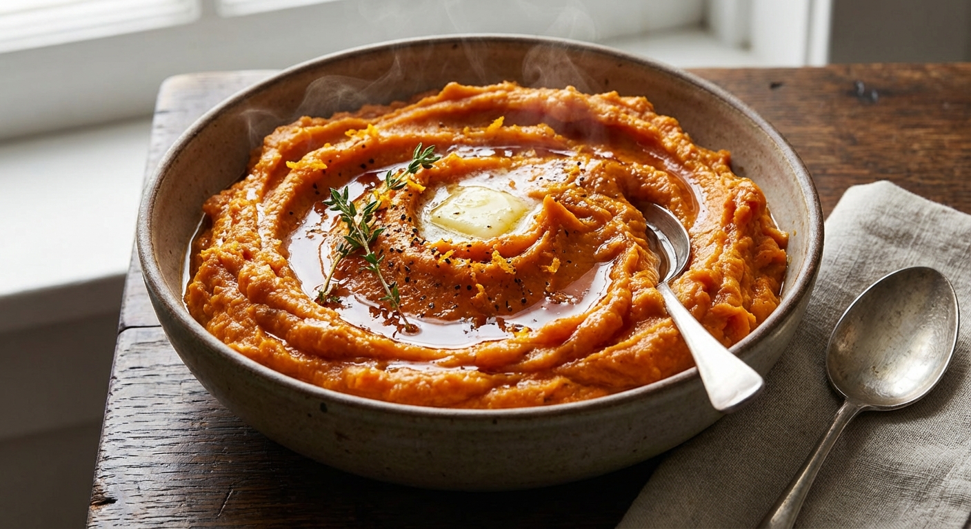 Maple-Orange Mashed Sweet Potatoes