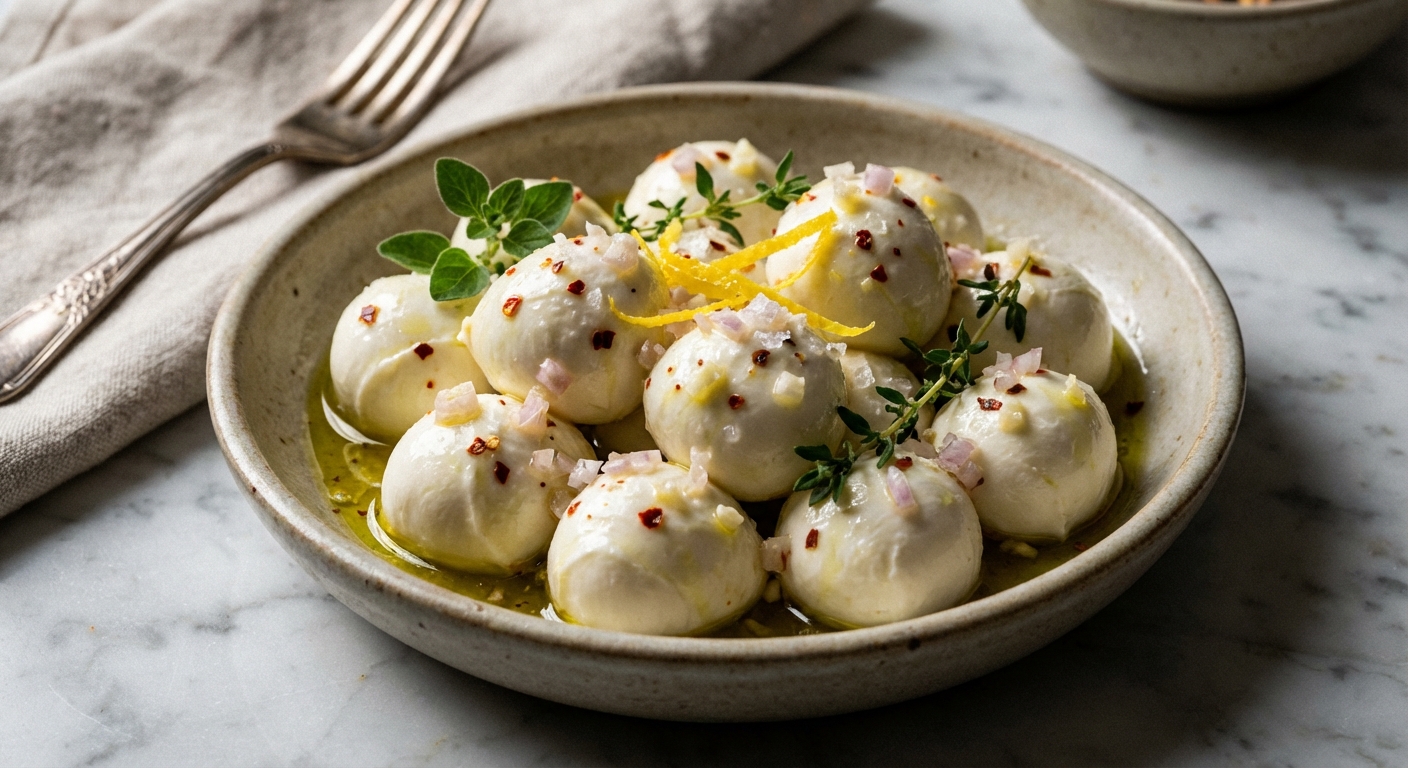 Marinated Baby Mozzarella