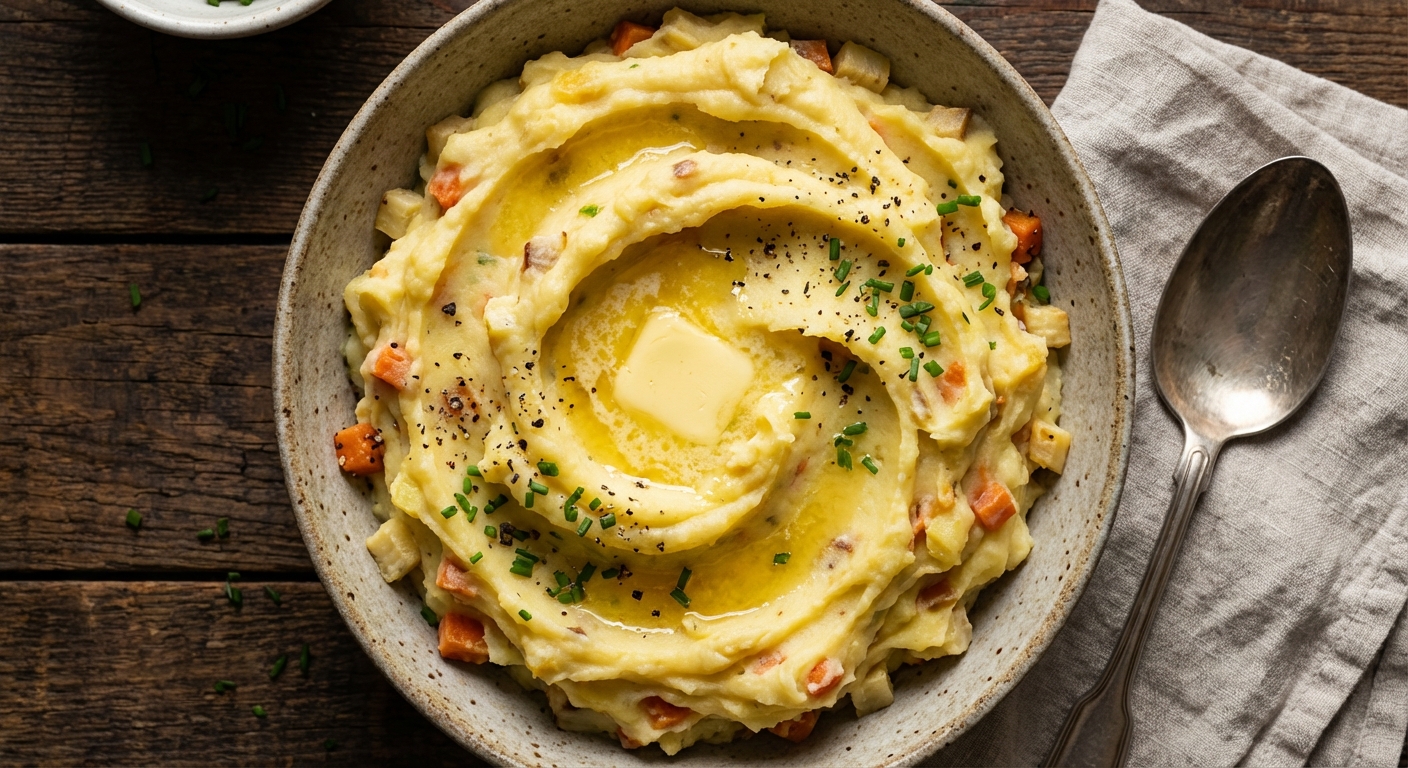 Mashed Potatoes and Root Vegetables