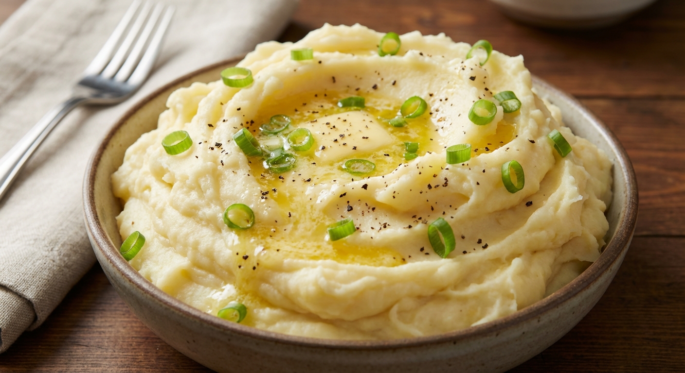 Mashed Potatoes with Scallions and Horseradish