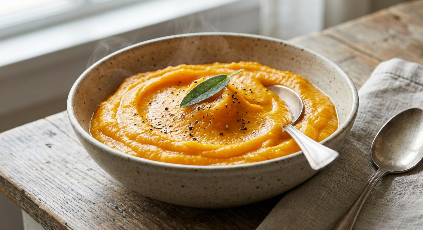 Microwaved Butternut Squash Puree