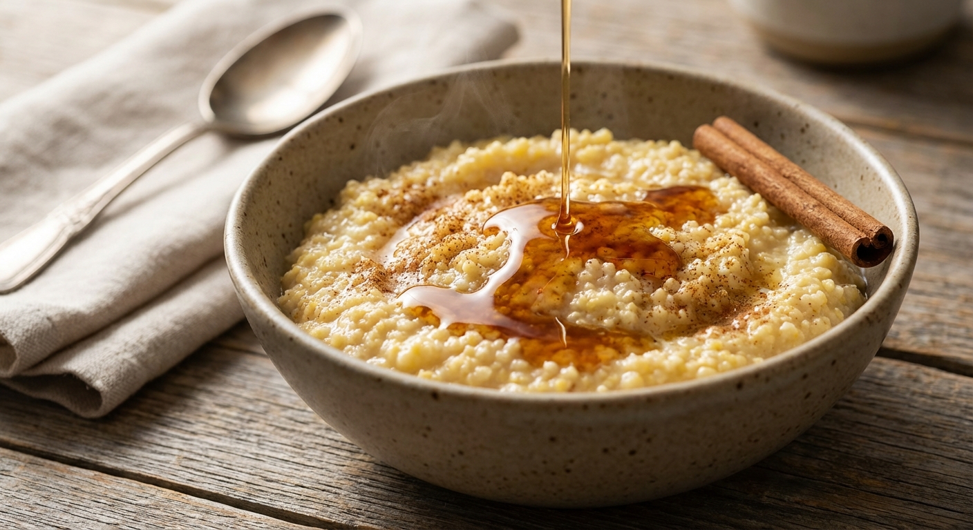 Millet Porridge with Maple Syrup