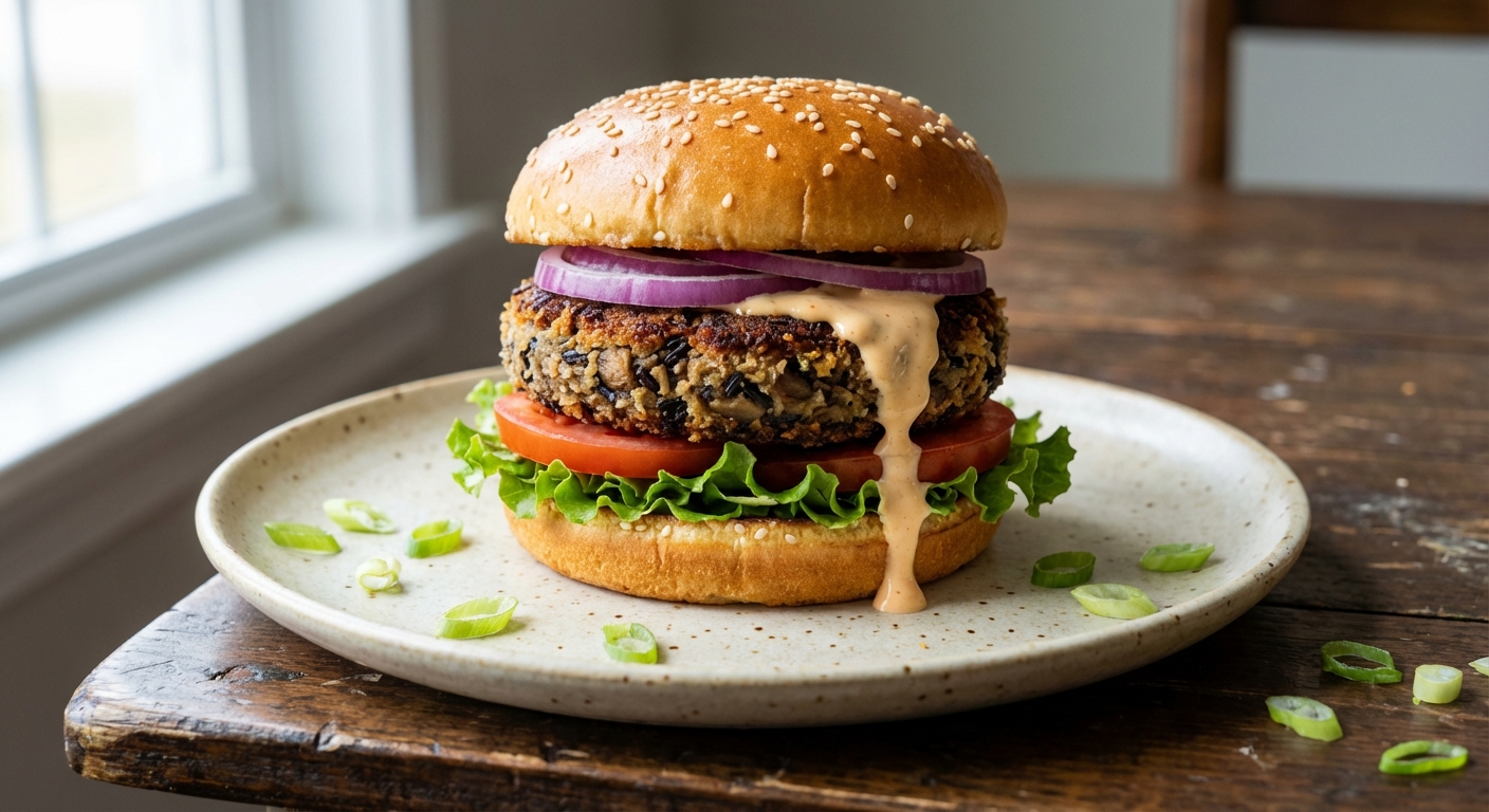 Miso Mushroom Burgers