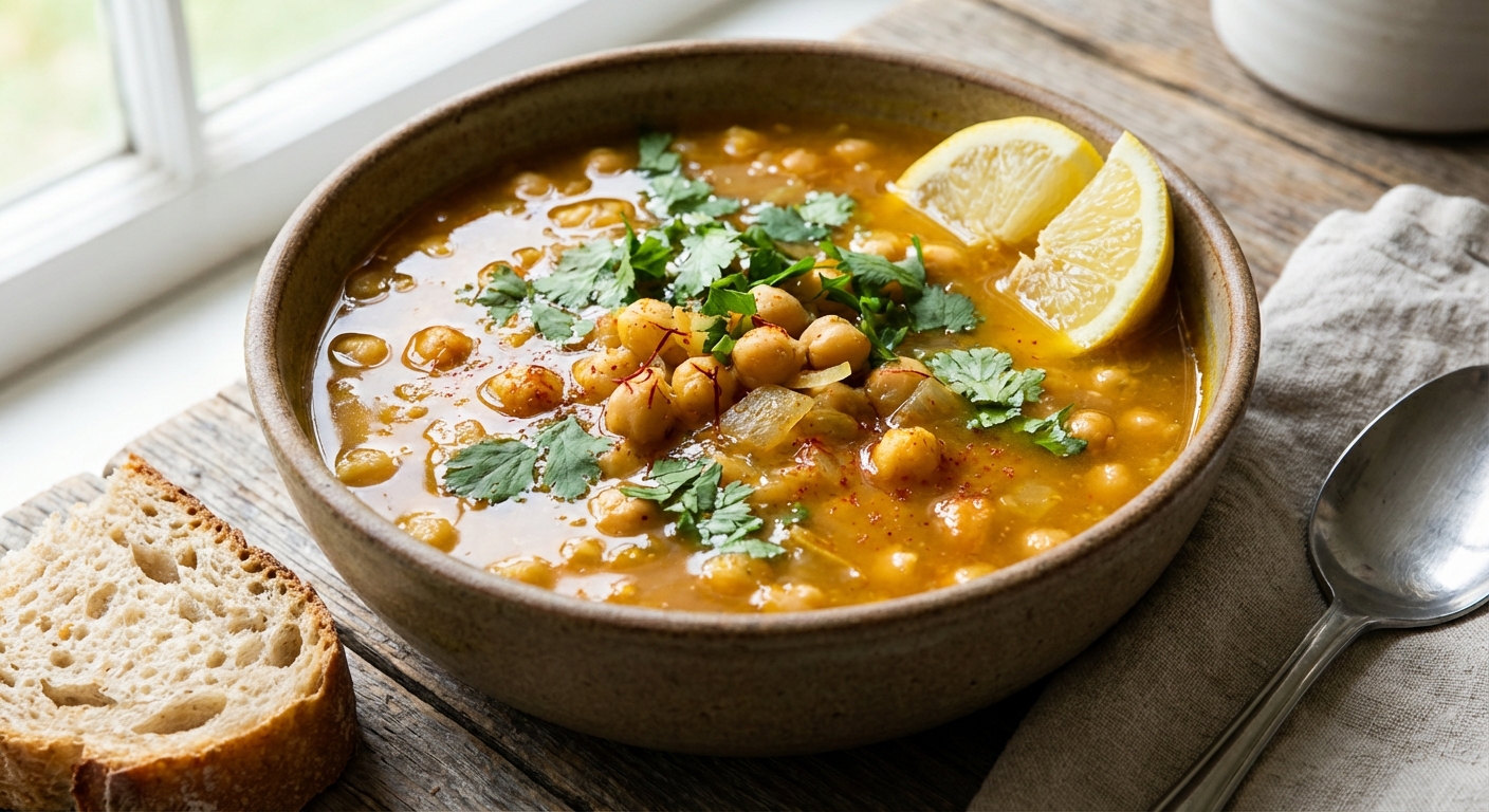 Moroccan-Style Chickpea Soup